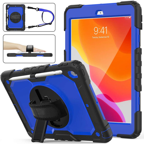 Étui Defender robuste avec sangle pour iPad 7/8/9 (7e/8e/9e génération) 10,2 Étui Defender robuste avec sangle pour iPad 7/8/9 (7e/8e/9e génération) 10,2
